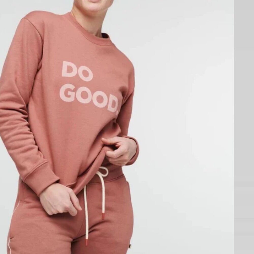 Cotopaxi Do Good Crew Long Sleeve Pullover Sweatshirt Earthen S‎